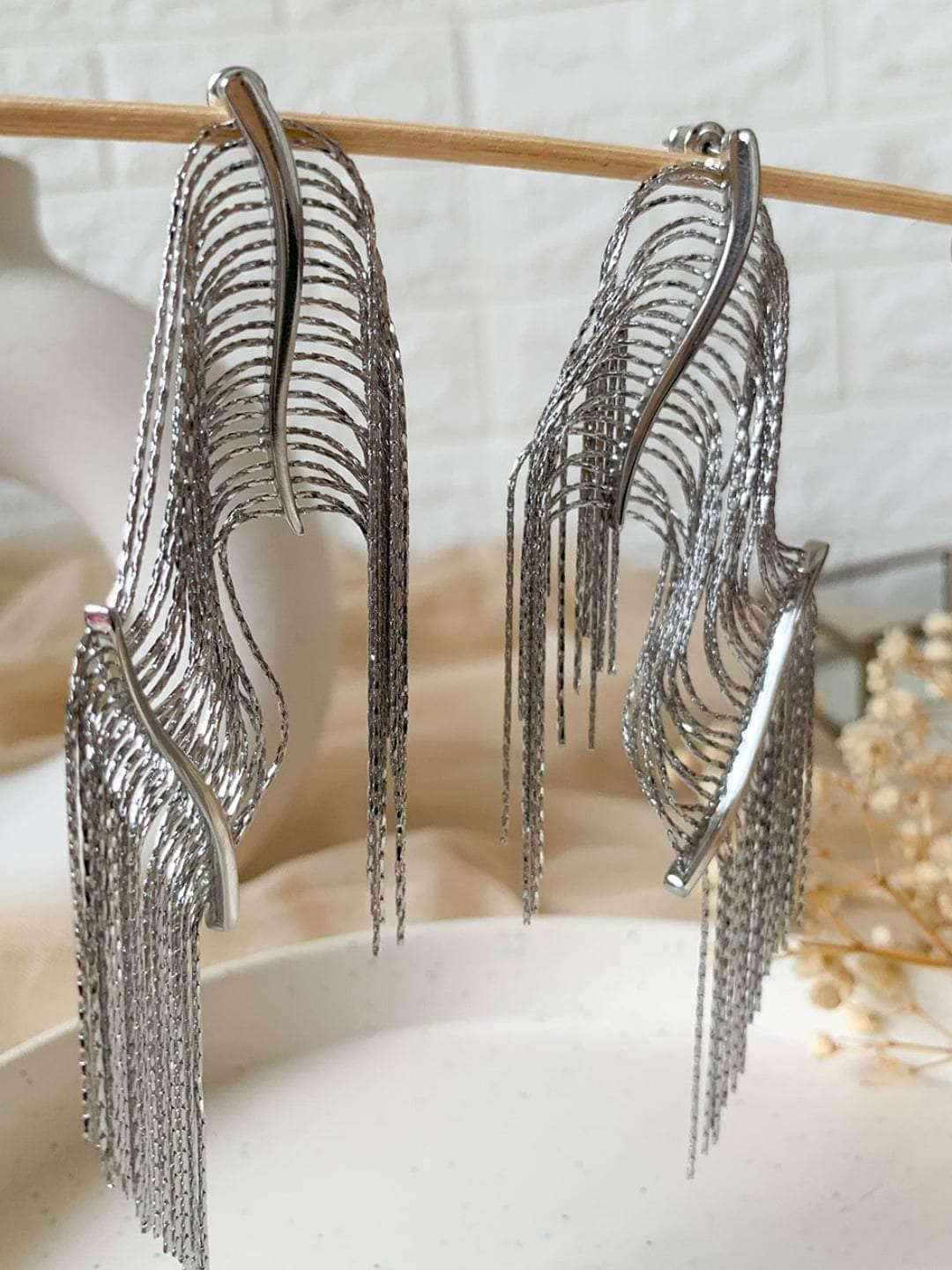 Ishhaara Roshini Daswani Kewalram In Tassel Drop Earrings