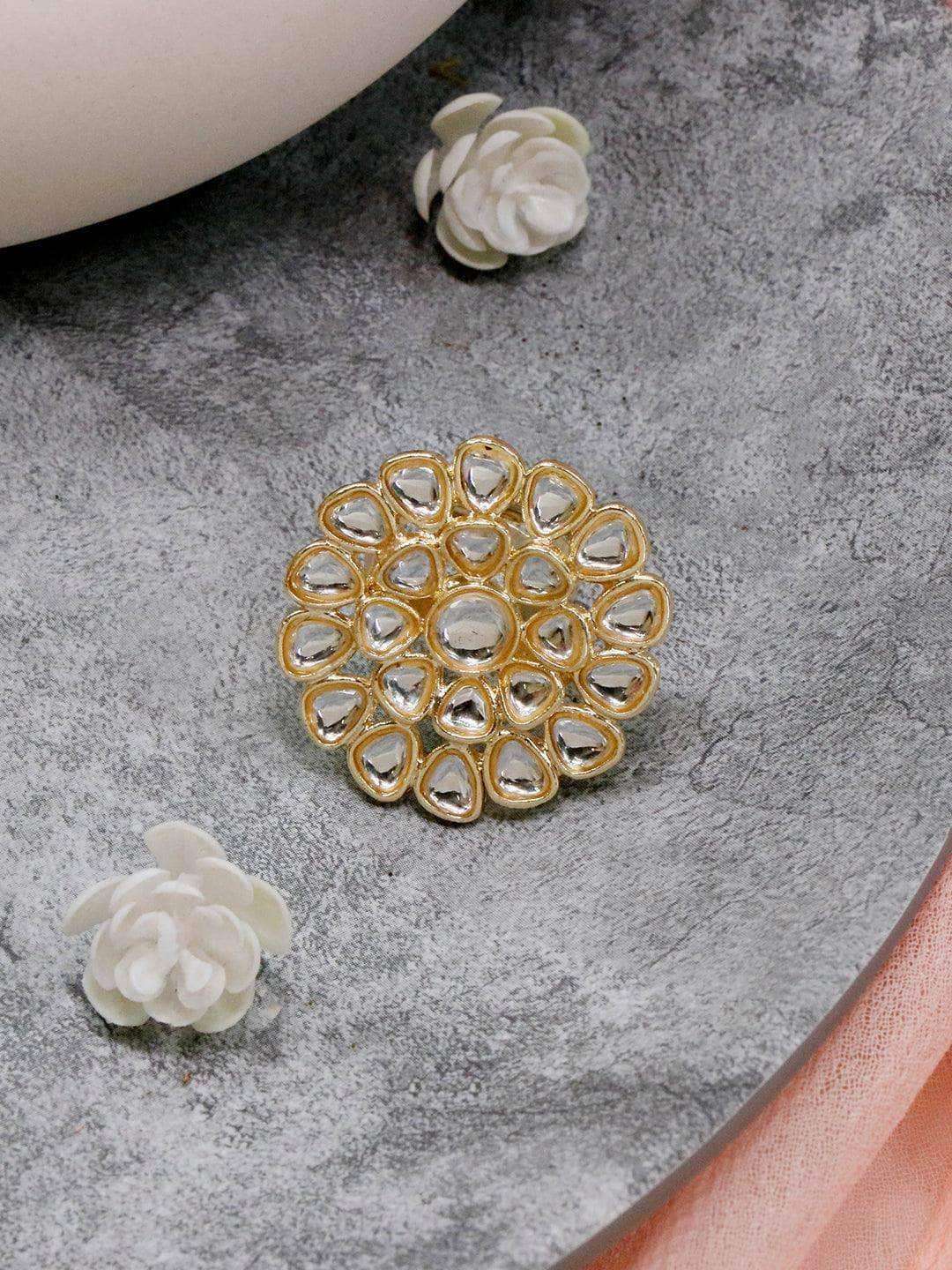 Ishhaara Round Dabi Kundan Ring