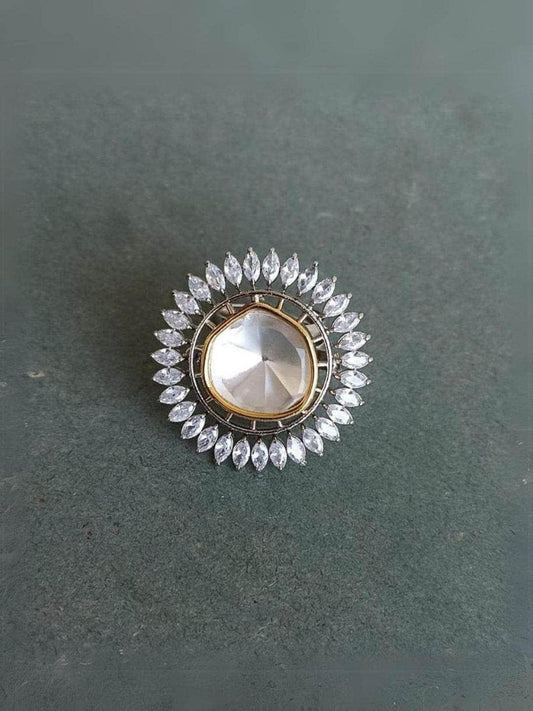 Ishhaara Round Polki Ring