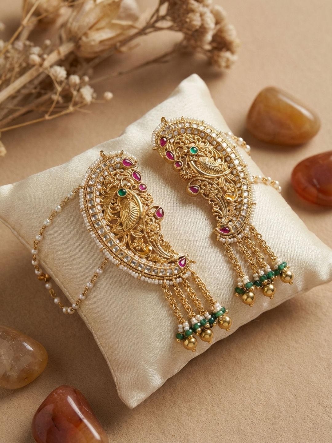 Ishhaara Royal Bridal Statement Earcuff Earring