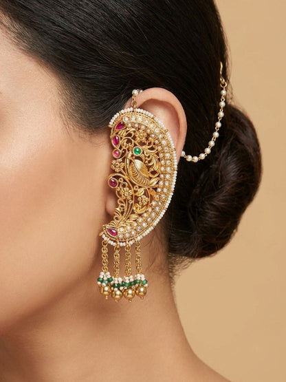Ishhaara Royal Bridal Statement Earcuff Earring