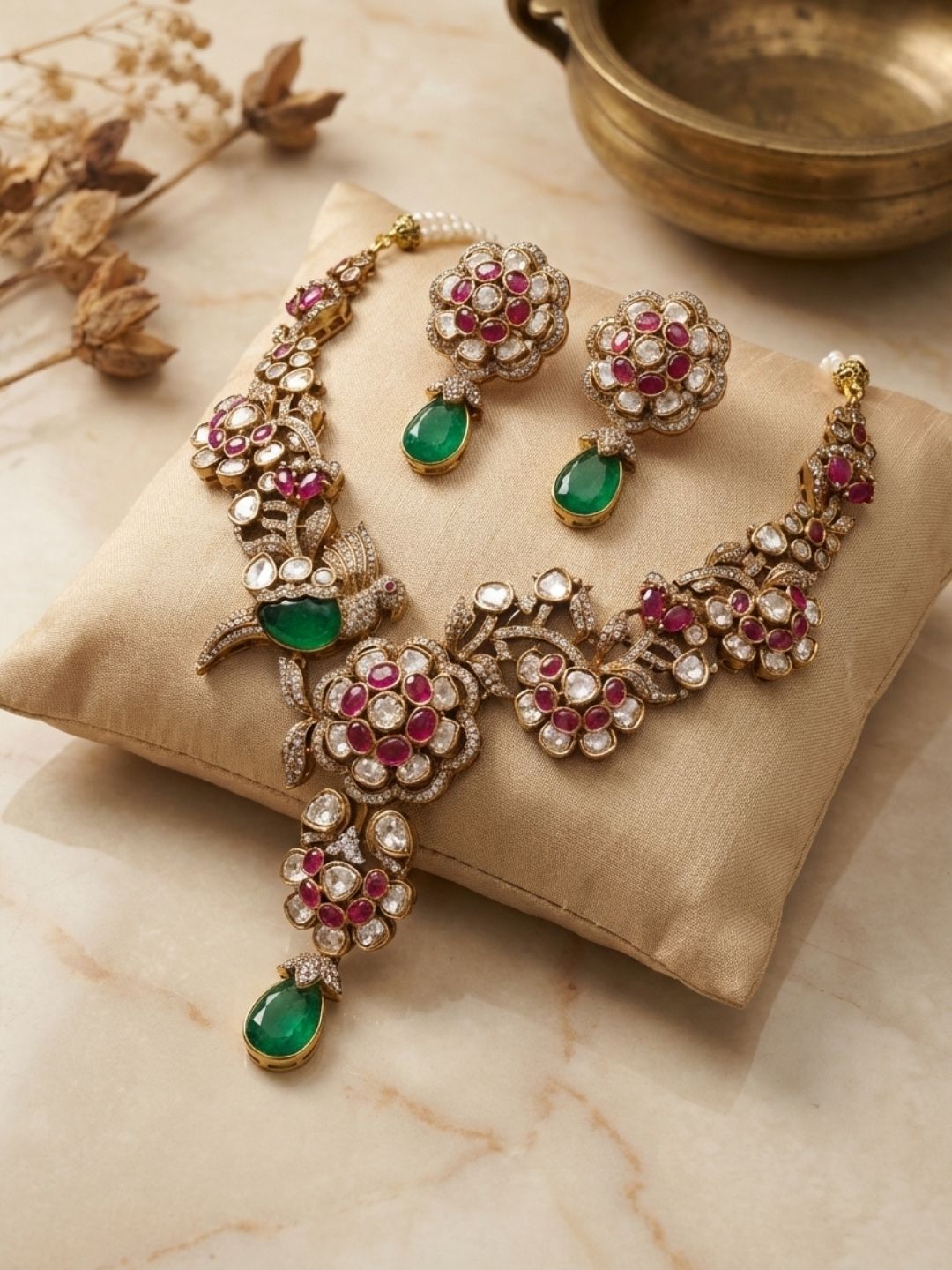 Ishhaara Royal Elegant Victorian Kundan Necklace