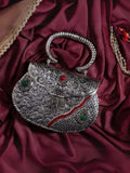 Ishhaara Royal Handcrafted Stone Embedded Brass Clutch