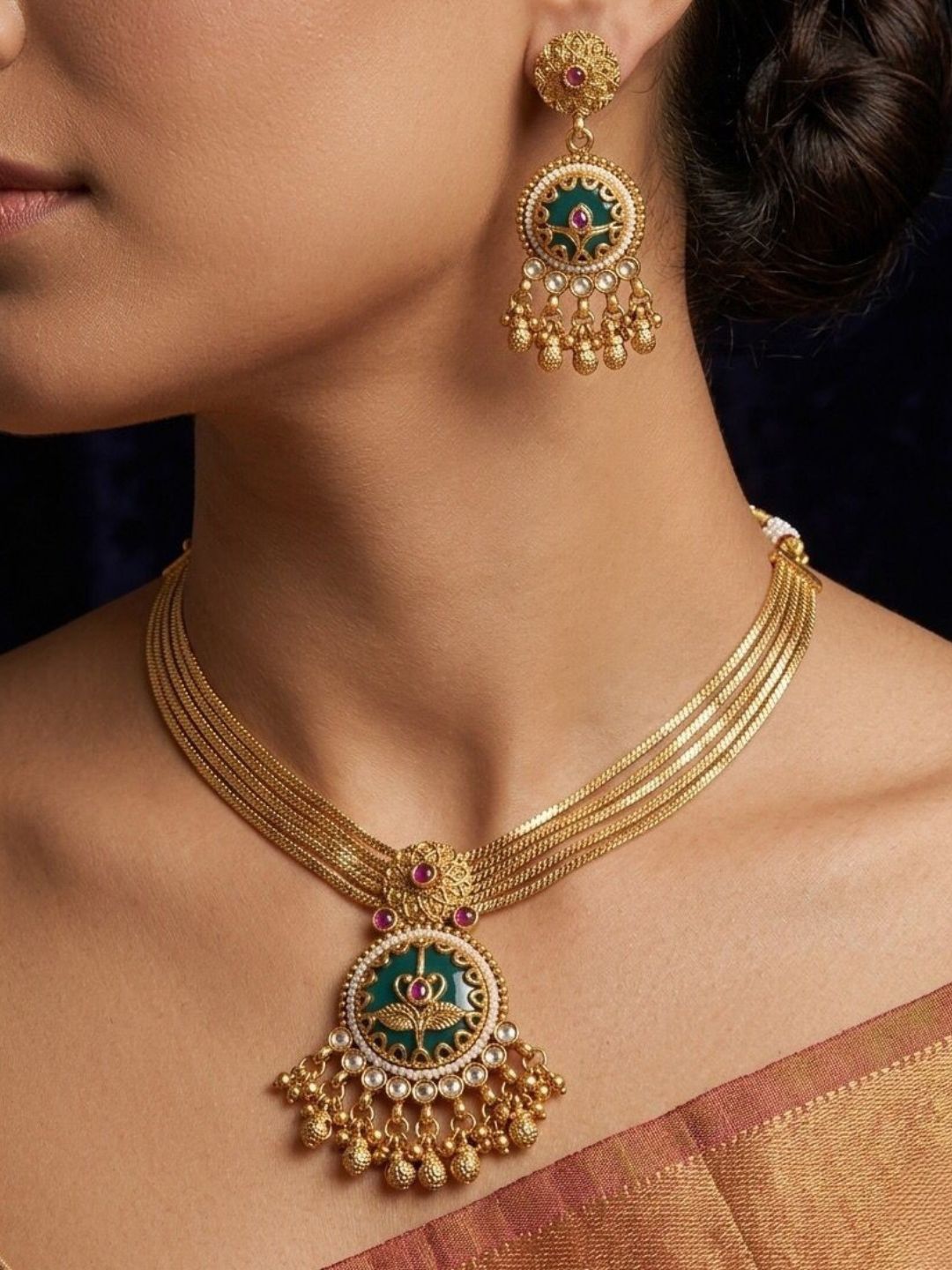Ishhaara Royal Heritage Pendant Necklace
