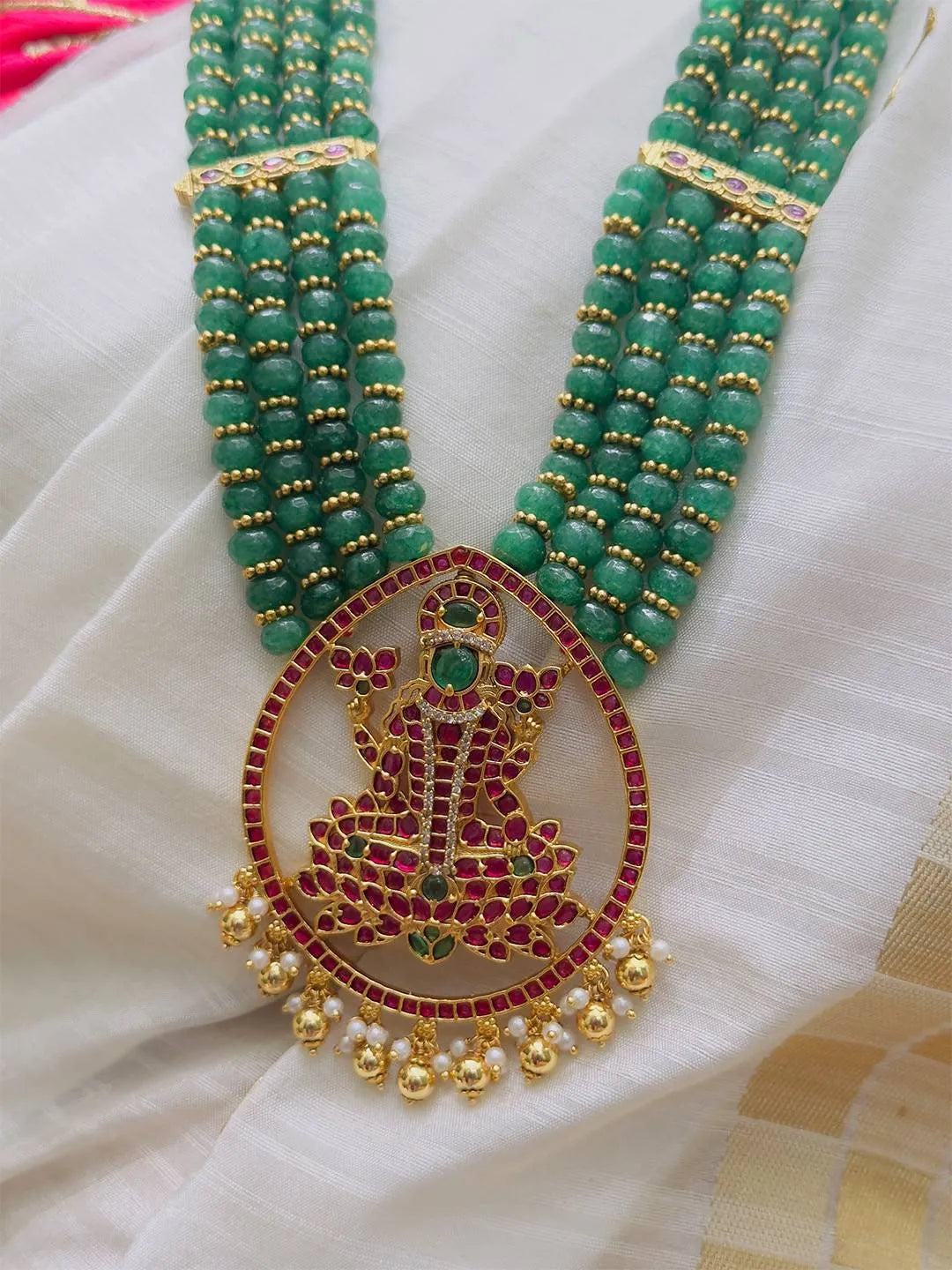 Ishhaara Royal Multilayer Kundan Jadau Lakshmi Necklace