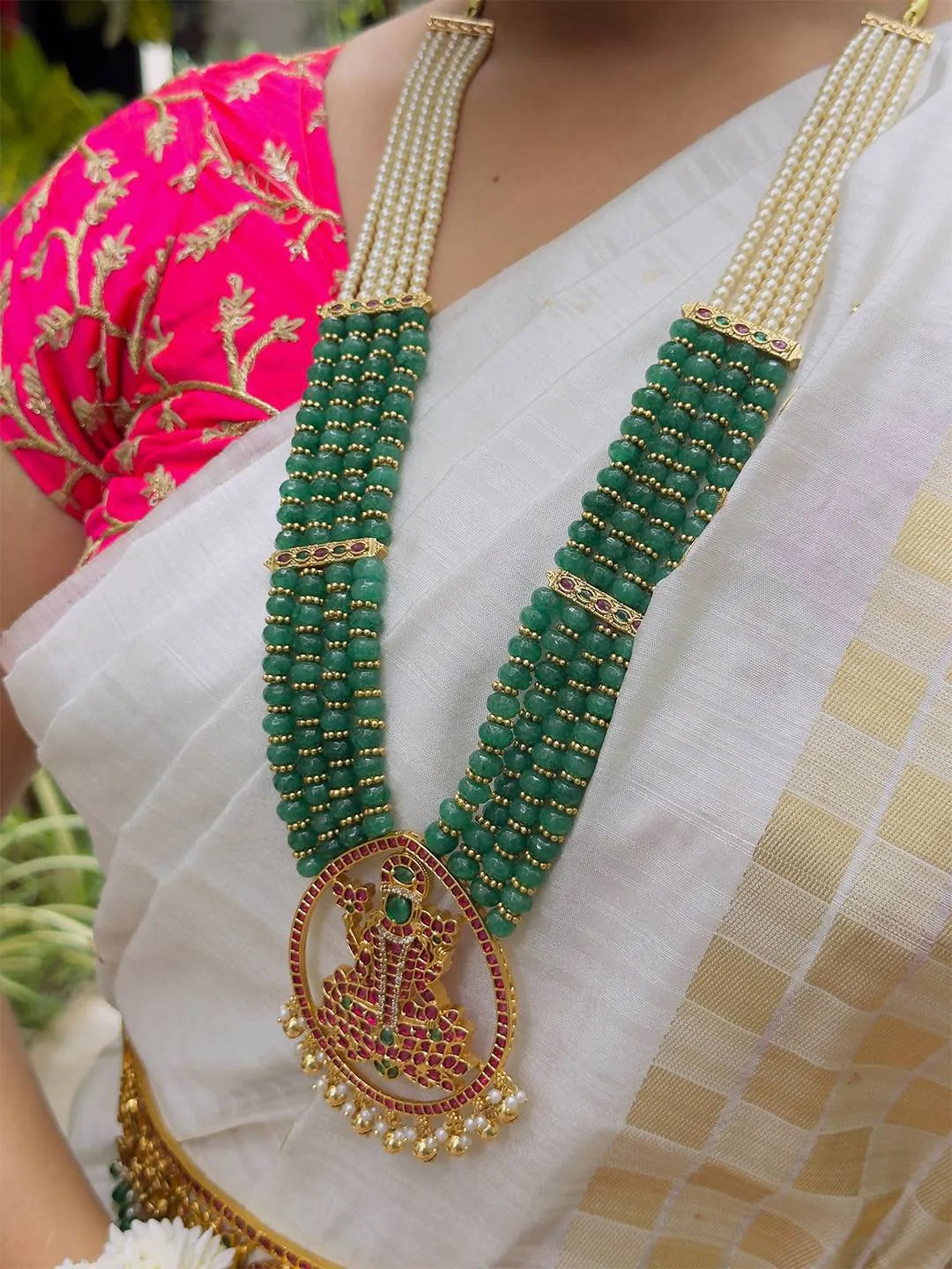 Ishhaara Royal Multilayer Kundan Jadau Lakshmi Necklace