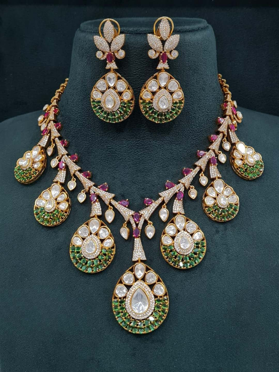 Ishhaara Royal Polki Bridal Necklace