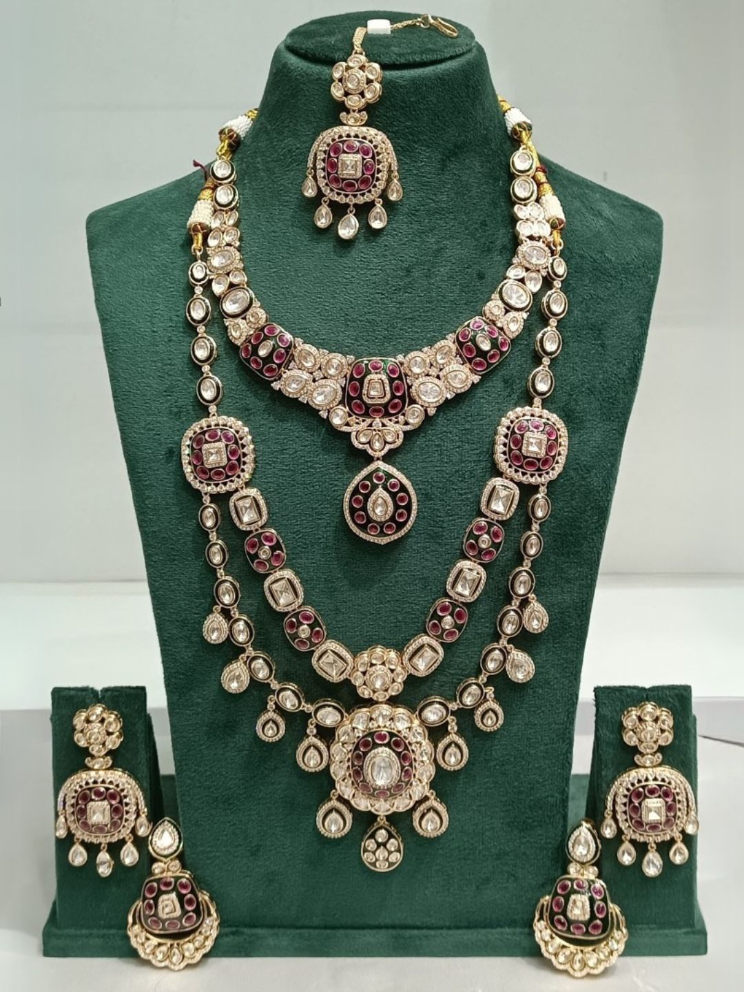 Ishhaara Royal Rajwadi Short And Long Bridal Necklace