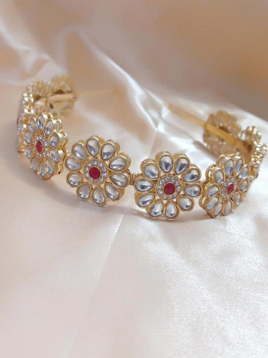 Ishhaara Ruby Kundan Hair Band