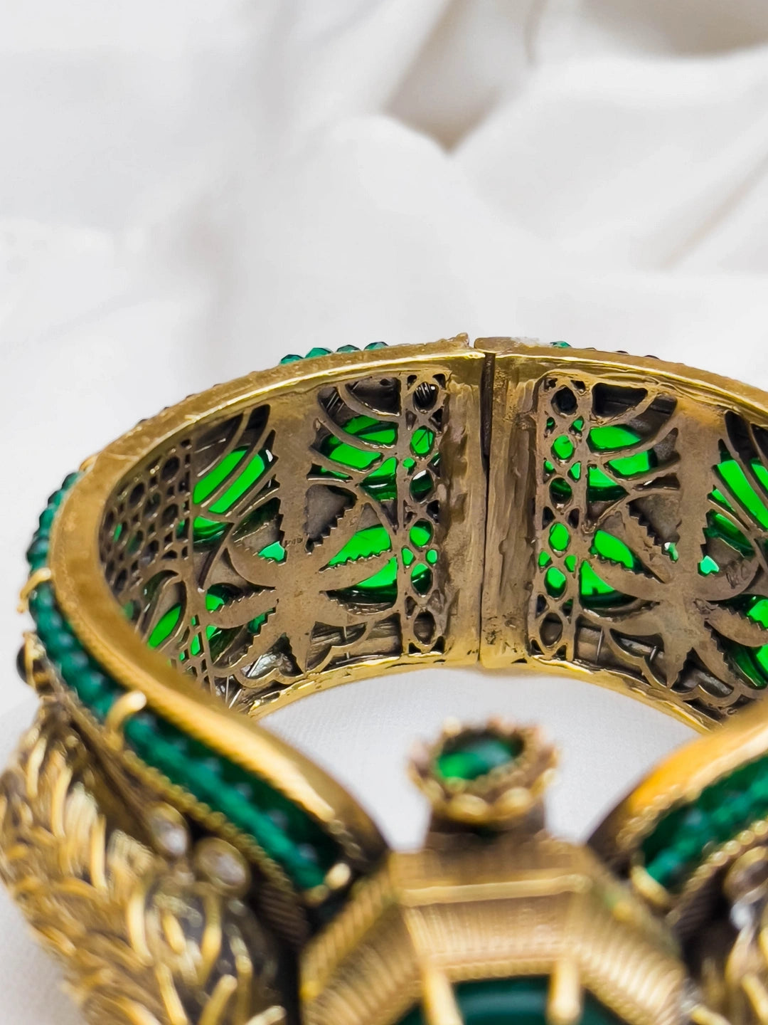 Ishhaara Sabyasachi Inspired Bengal Tiger Doublette Stones Broad Kada
