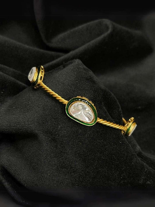 Ishhaara Sabyasachi Inspired Moissanite Kundan Bangle