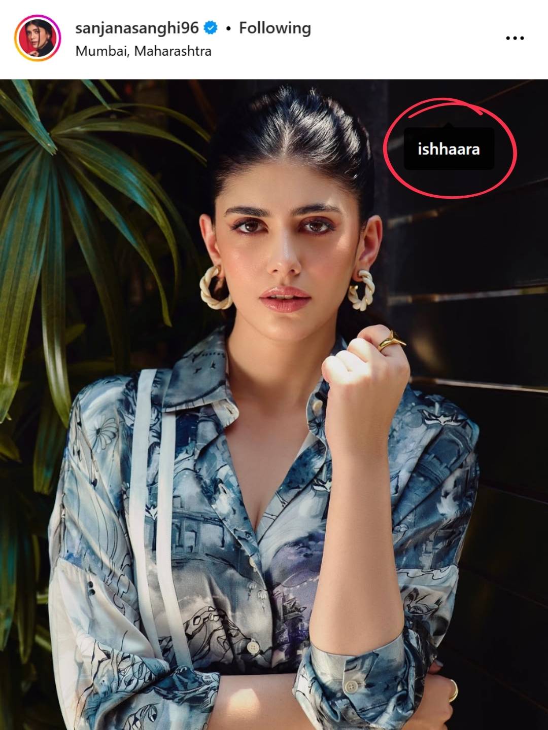 Ishhaara Sanjana Sanghi In Boho Triangle Ring