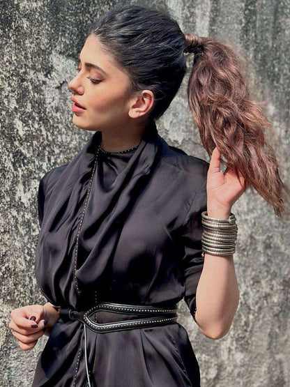 Ishhaara Sanjana Sanghi In Stackable Bracelets Silver