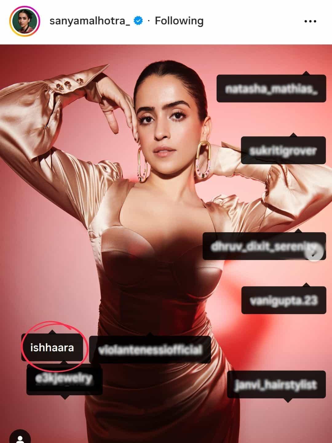 Ishhaara Sanya Malhotra In Cubix Eleganza Ring