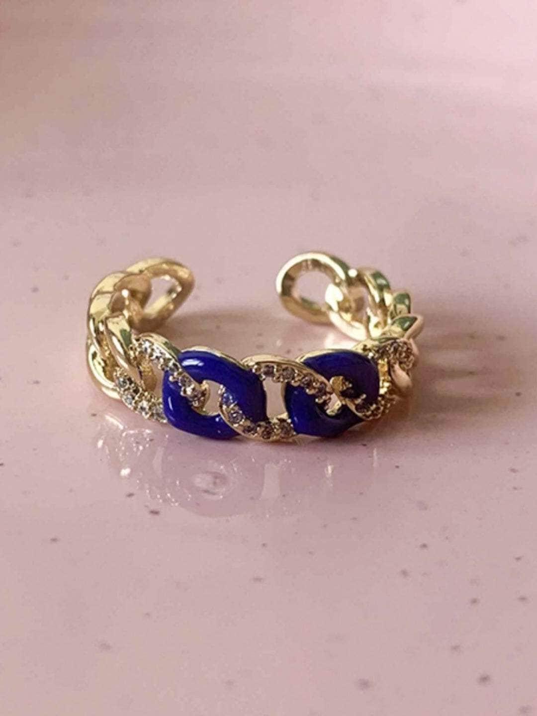 Ishhaara Sapphire Chains Ring