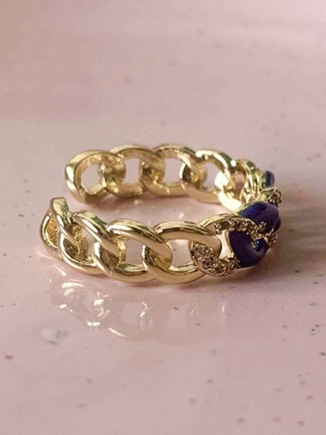 Ishhaara Sapphire Chains Ring