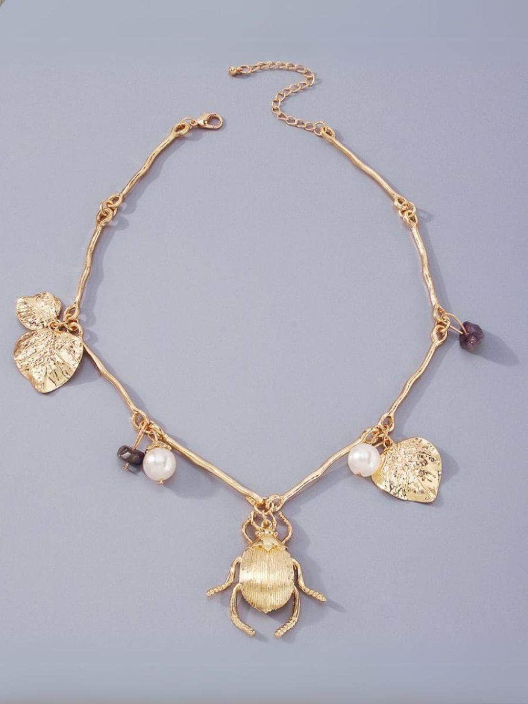 Ishhaara Scarab Beetle Necklace