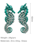 Ishhaara Sea Horse Drop Earrings