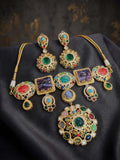 Ishhaara Semi Precious Stone Studded Neckalce Set