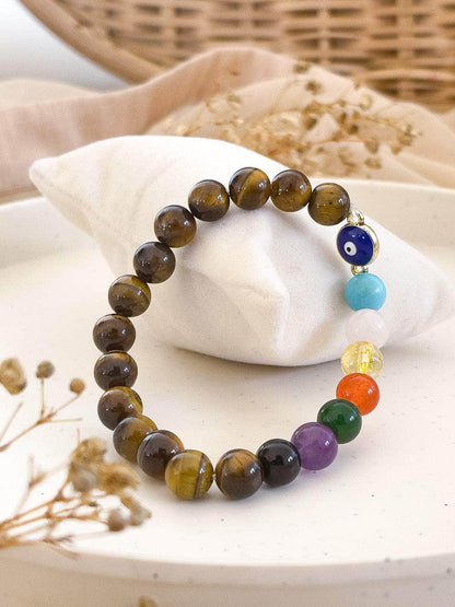 Ishhaara The Evil Eye 7 Chakras Bracelet
