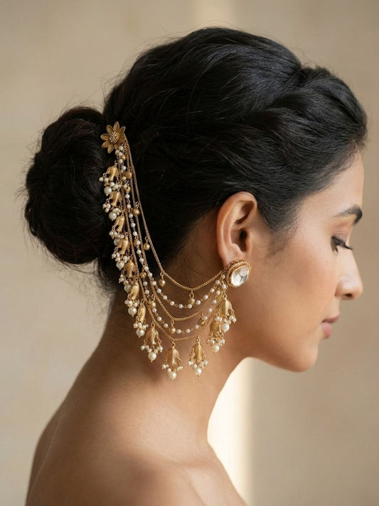 Ishhaara Sharan Polki Machli Sahare Earrings