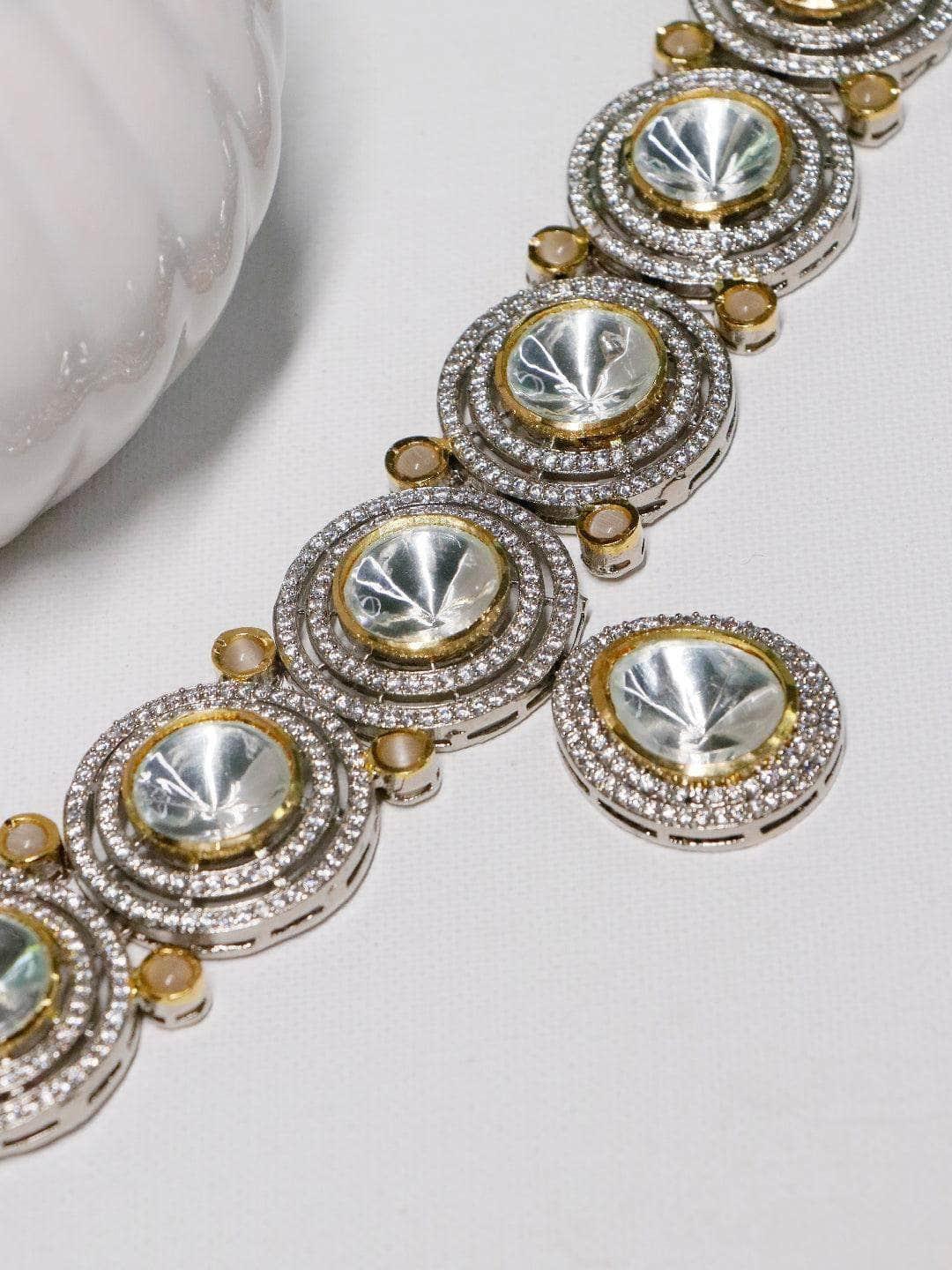 Ishhaara Shaurya Sanadhya In Ad Stone Kundan Choker Set