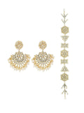 Ishhaara Sheesh pati and Classic Chandbali Earrings Set