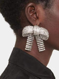 Ishhaara Shine Bow Necklace And Bow Earring Set