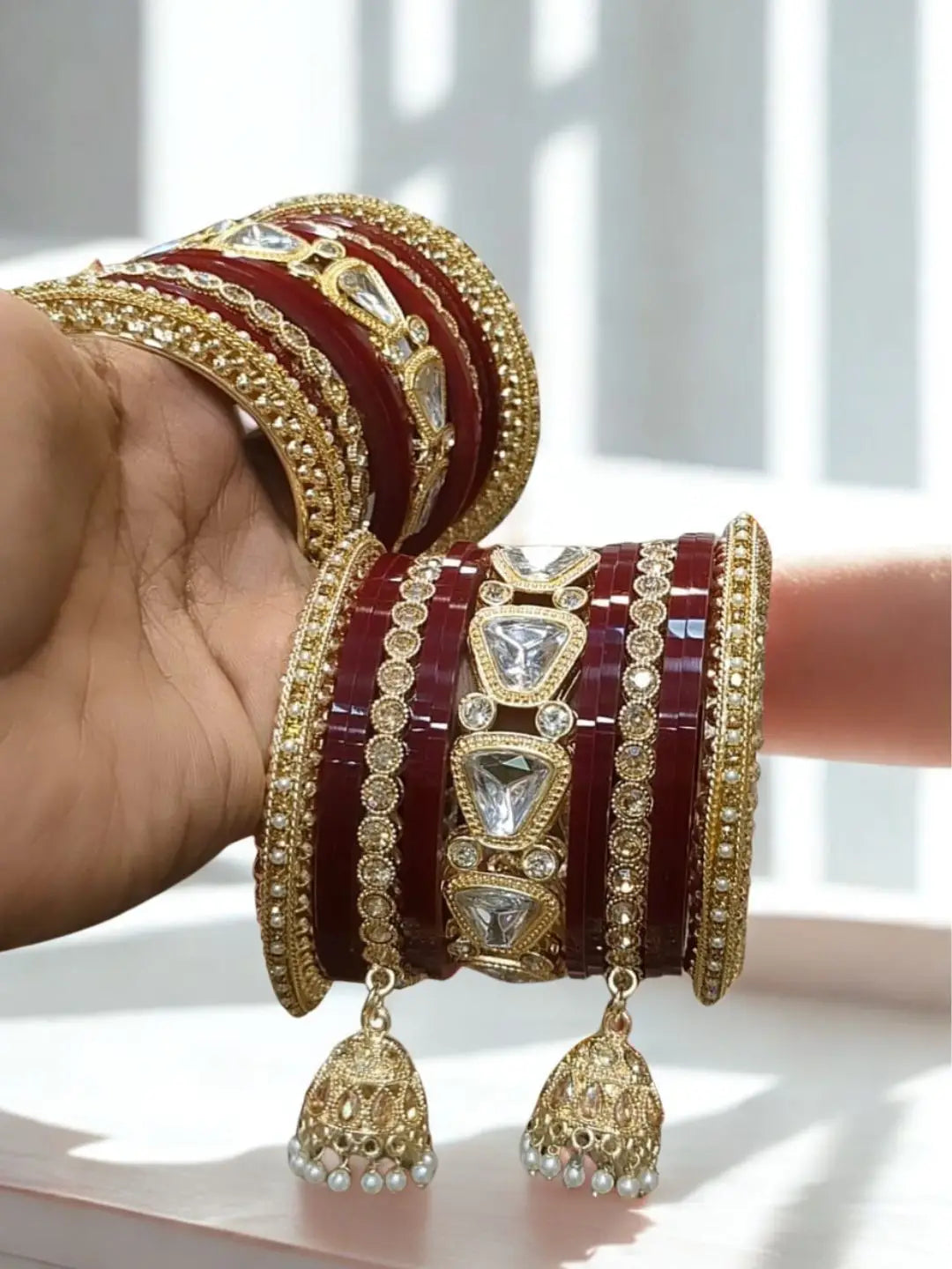 Ishhaara Short Punjabi Chooda With Golden Touch