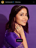 Ishhaara Shweta Tripathi Sharma In Oblong Kundan Pearl Ring Red