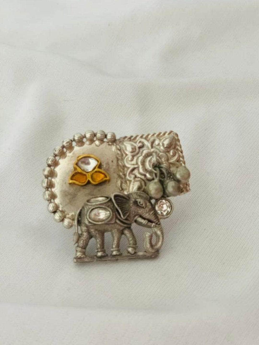 Ishhaara Shweta Tripathi Sharma In Oxidized Elephant Ring