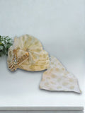 Ishhaara Silk Paisley Printed Groom Safa Shawl Stole Set