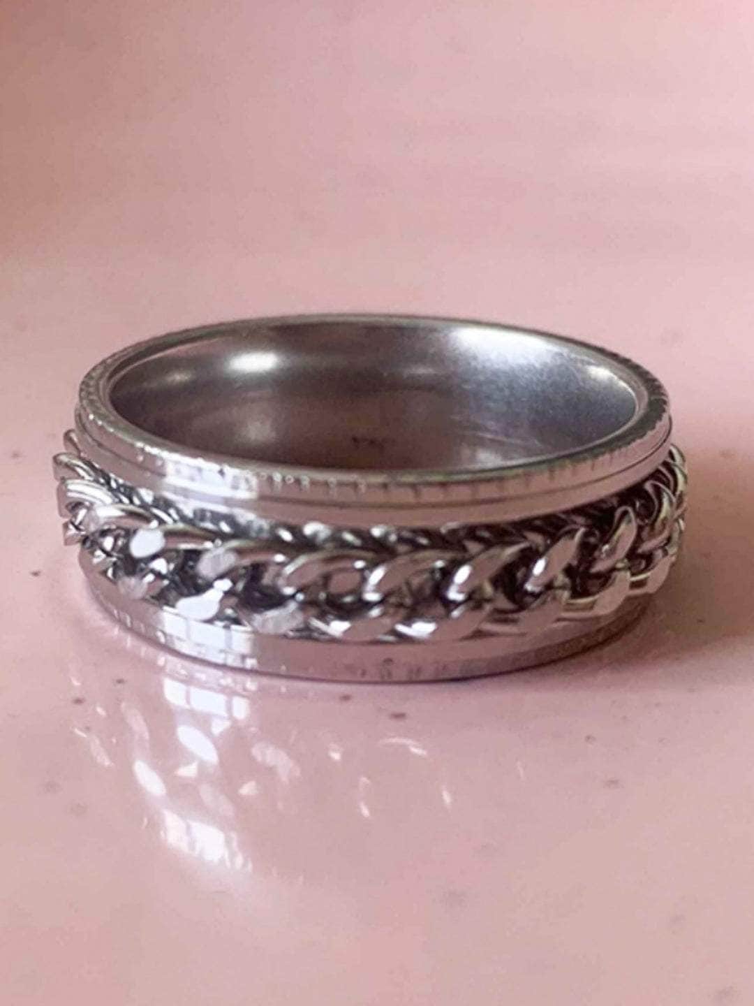 Ishhaara Silver Chained Harmony Ring