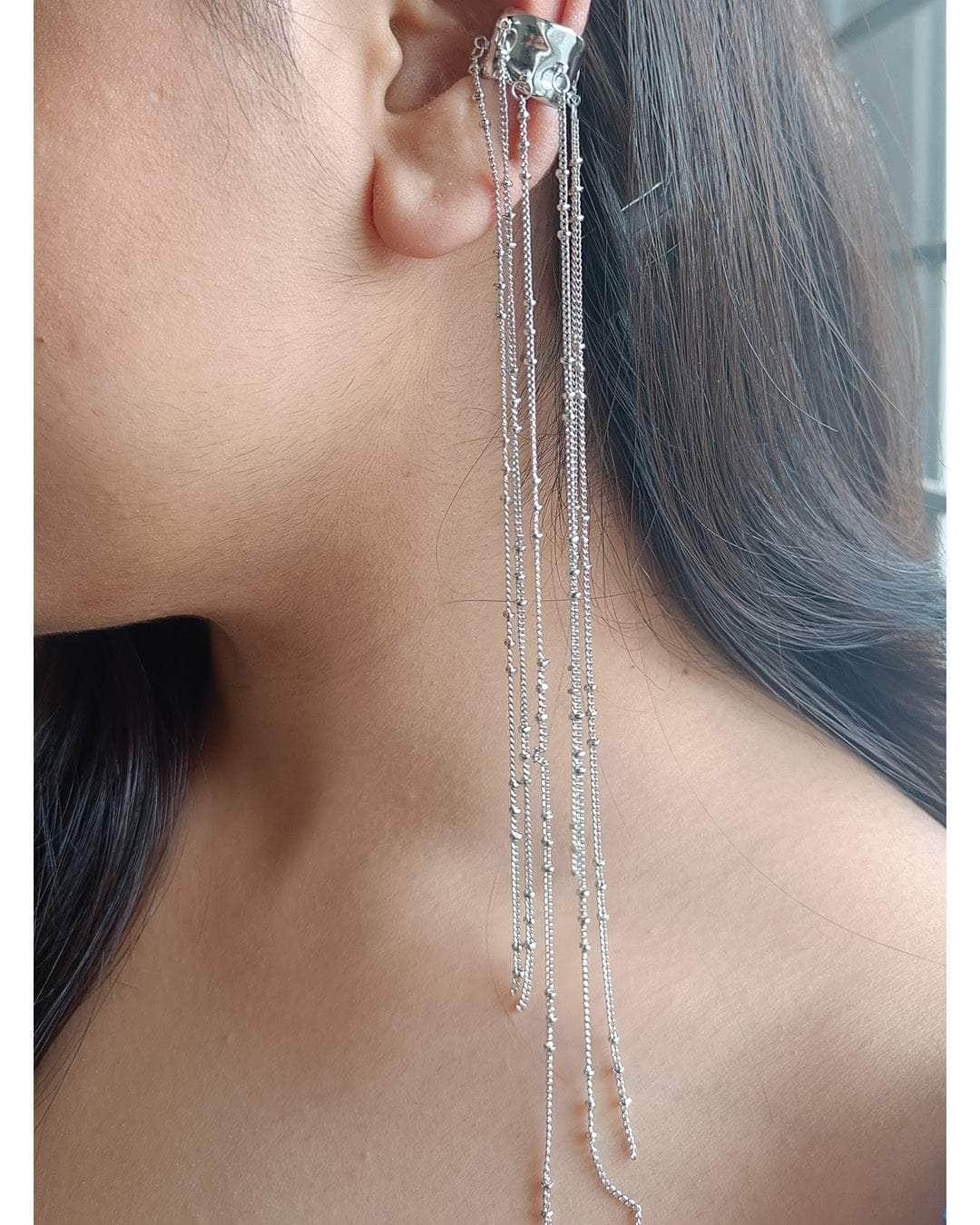 Ishhaara Long Tassel Earcuff
