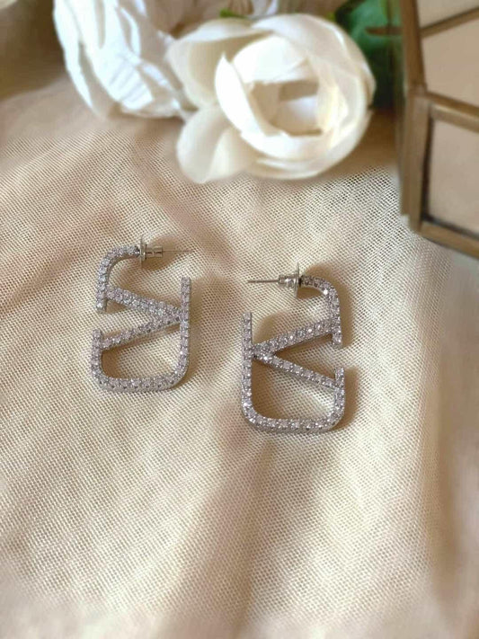 Ishhaara Swag Earring Silver