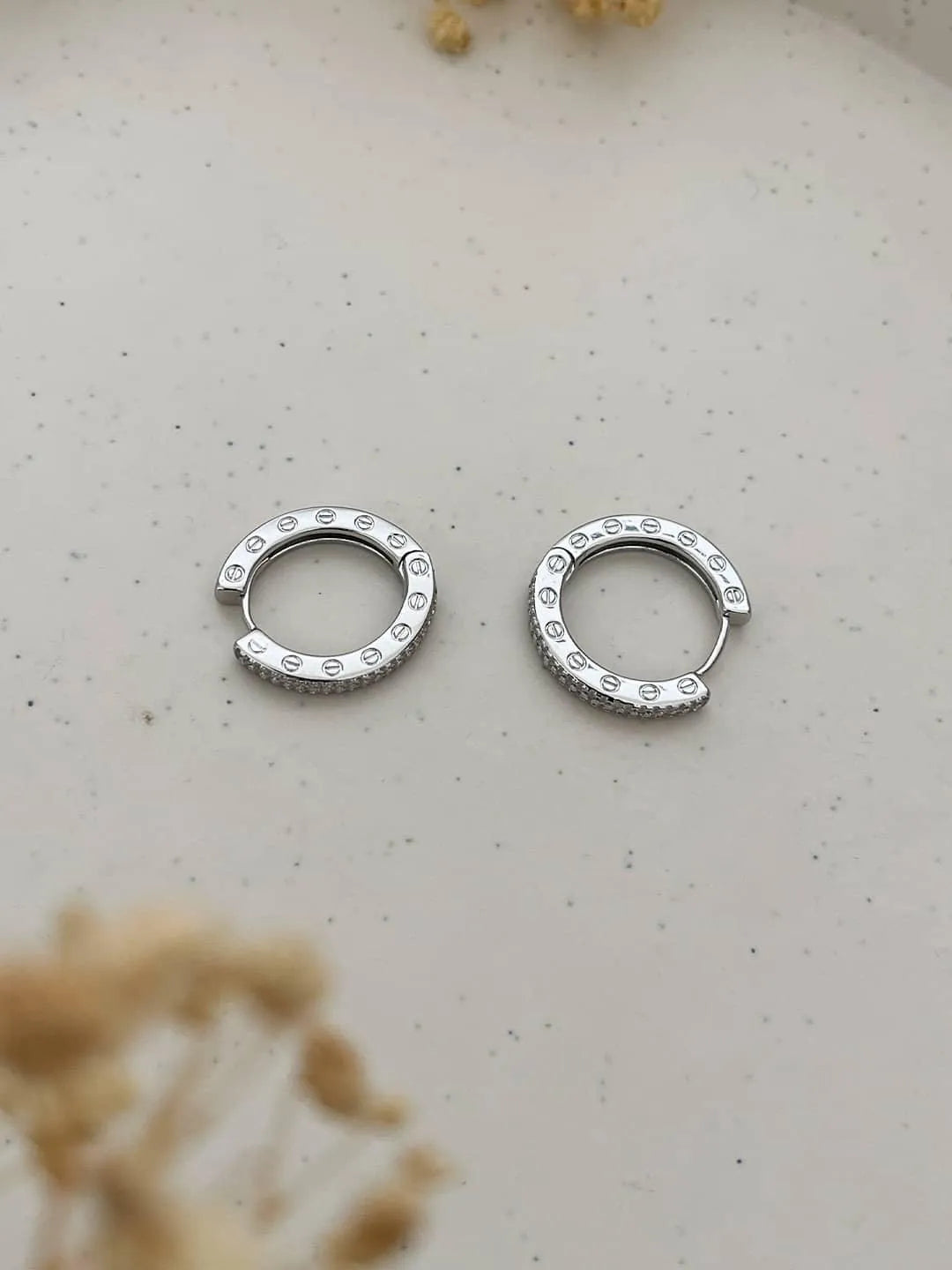 Ishhaara Silver Vintage Style Authentic Earrings