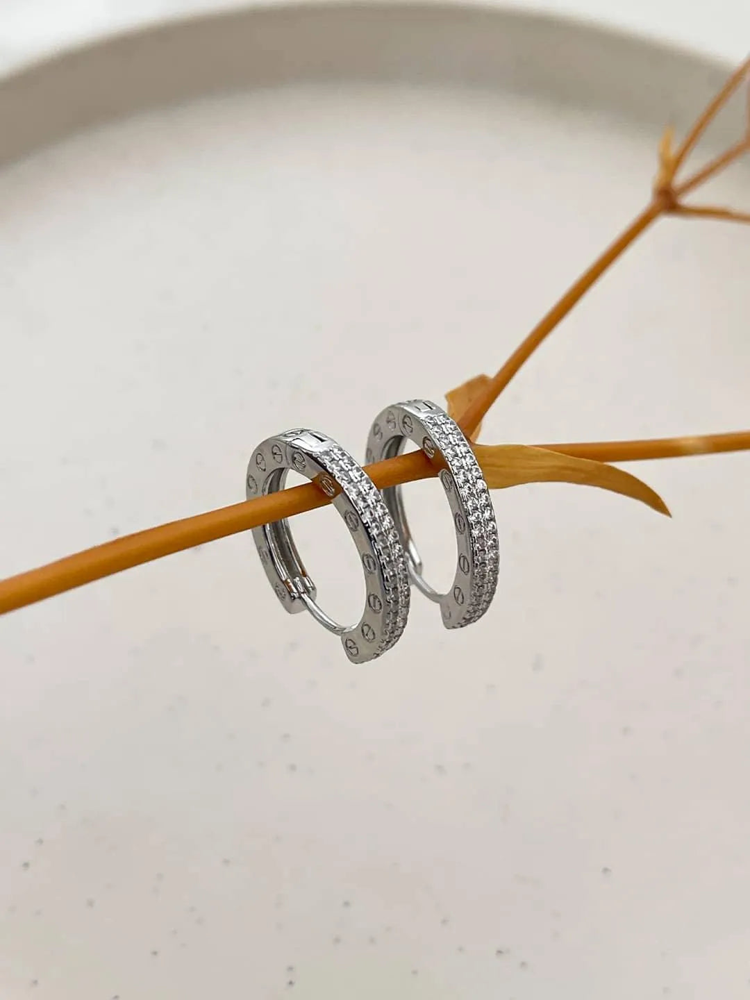 Ishhaara Silver Vintage Style Authentic Earrings