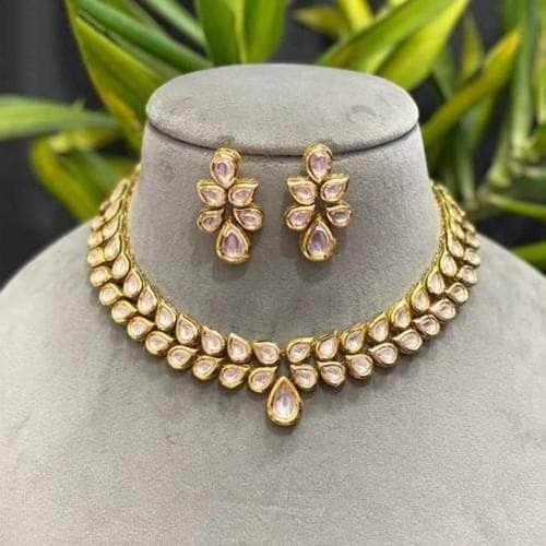 Ishhaara Simple Kundan Necklace Set
