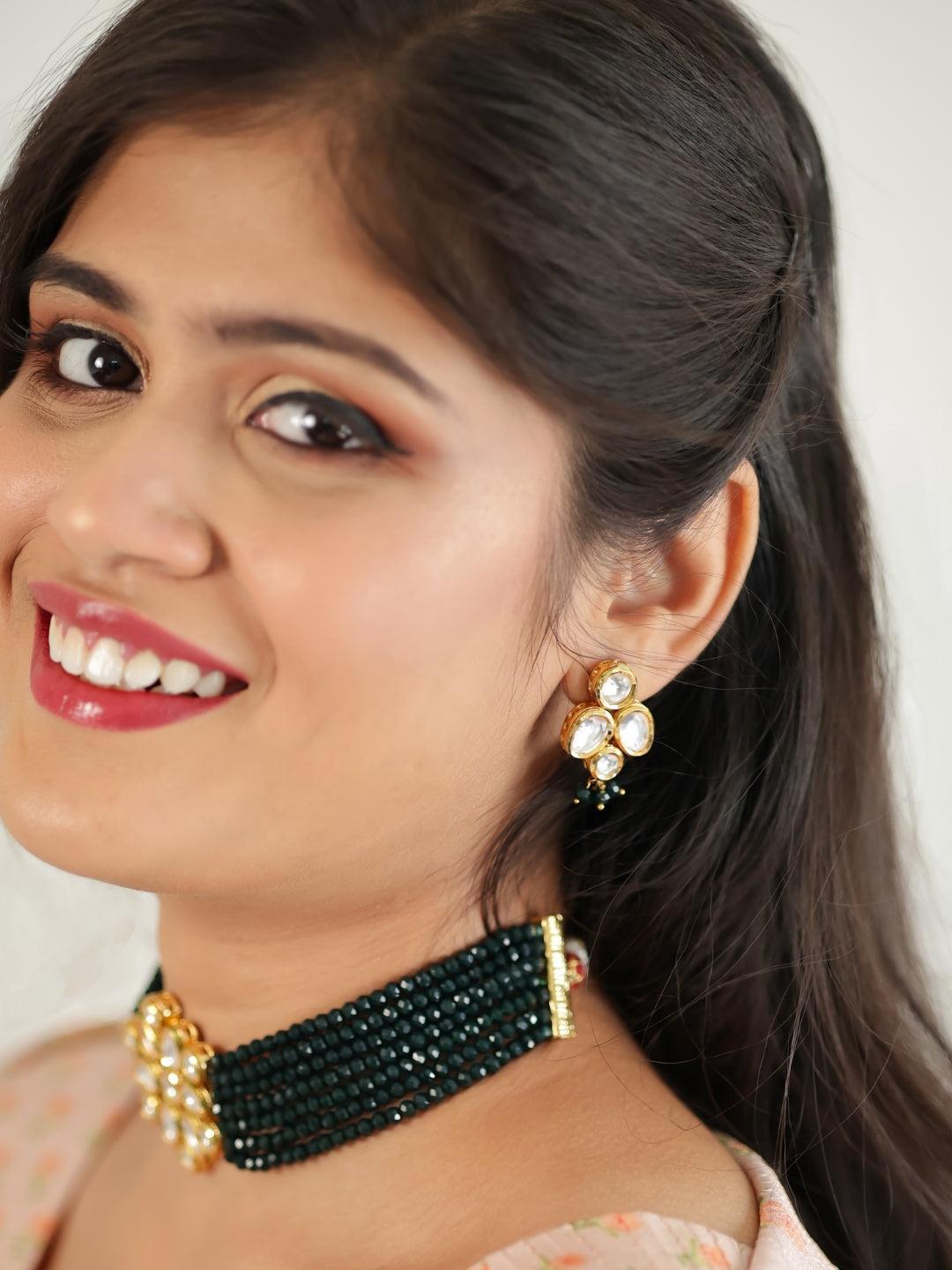 Ishhaara Simple Kundan Patch Choker Set