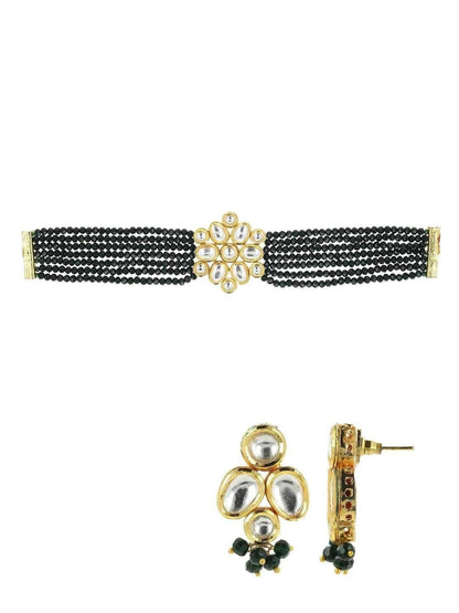 Ishhaara Simple Kundan Patch Choker Set