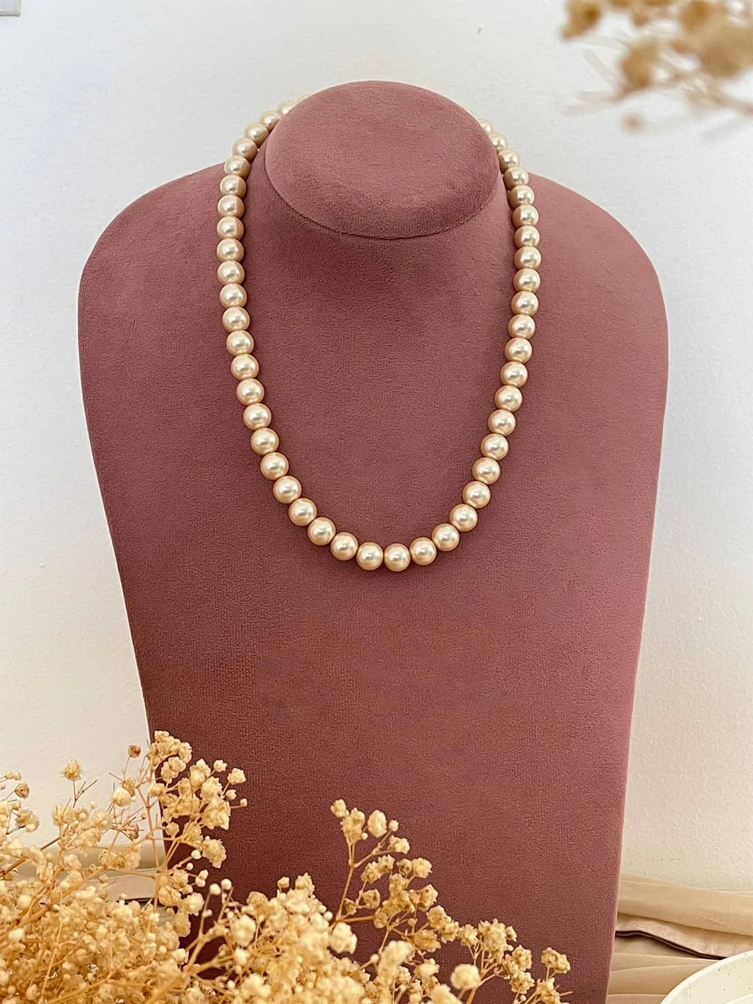 10k Yellow Gold Antique Purple Paste Glass and Seed Pearl Necklace shops 18 inch chain