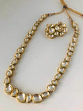 Ishhaara Single Line Abstract Kundan Necklace