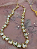 Ishhaara Single Line Abstract Kundan Necklace