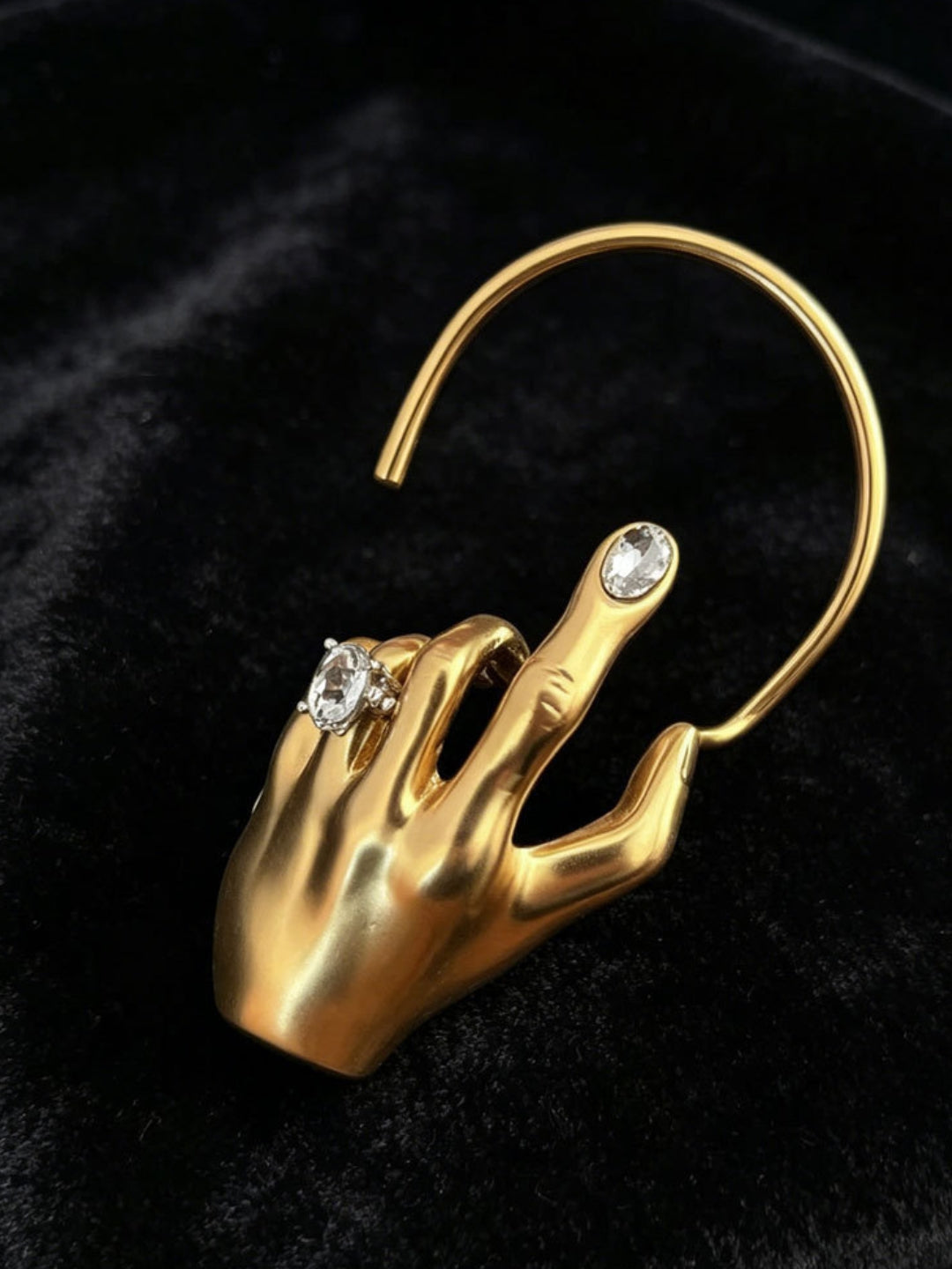 Ishhaara Single Sided Hand Shaped Earcuff Earrings