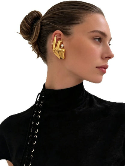 Ishhaara Single Sided Hand Shaped Earcuff Earrings
