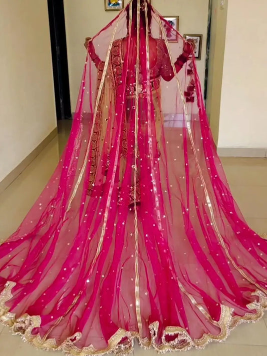 Ishhaara Six Kali Three Meter Long Veil Bridal Dupatta