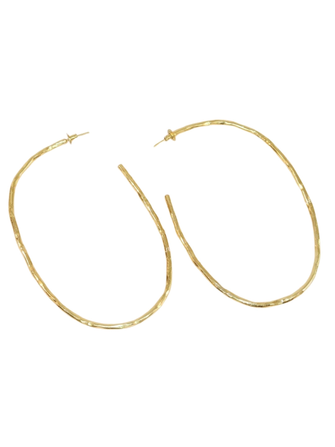 Ishhaara Sleek Hammered Hoops