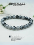 Ishhaara Snowflake Obsidian Bracelet