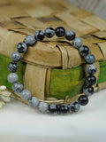 Ishhaara Snowflake Obsidian Bracelet