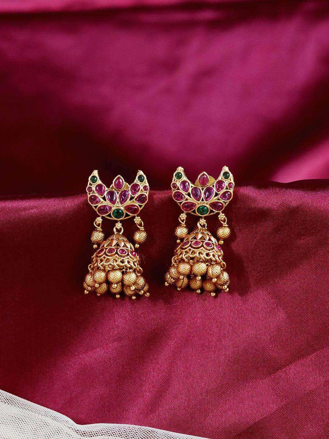 Ishhaara Sonali Bendre In Original Kempu Moon Designer Jhumka